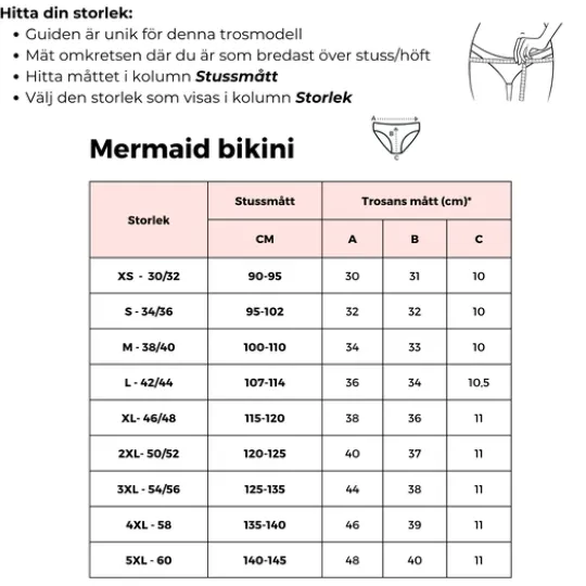 Comfydence Mermaid Mensbikini XS