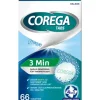 Corega Tabs 3 Minutes Protesrengöring 66 tabletter