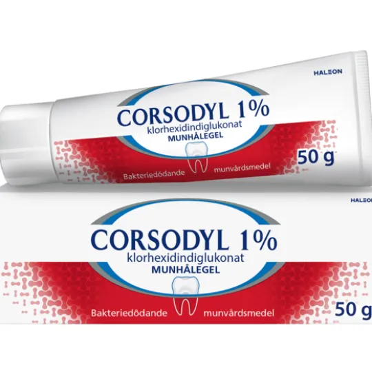 Corsodyl munhålegel 1 % 50 gr