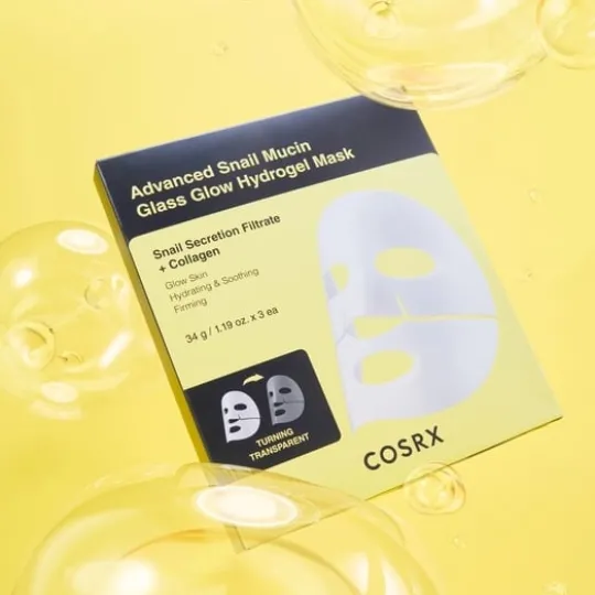 COSRX Advanced Snail Mucin Glass Glow Hydrogel Mask 3 st