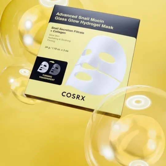 COSRX Advanced Snail Mucin Glass Glow Hydrogel Mask 3 st
