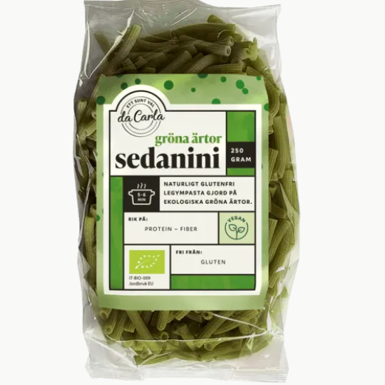 Da Carla Pasta Gröna Ärtor EKO 250 g