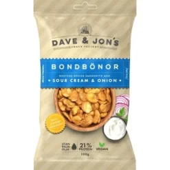 Dave & Jon´s Bondbönor Sourcream & Onion 100g
