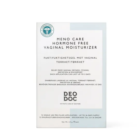 DeoDoc Meno Care Hormone Free Vaginal Moisturizer 12 st
