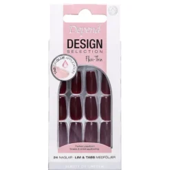 Depend Design Selection Dark Scarlet Short Coffin 24 st