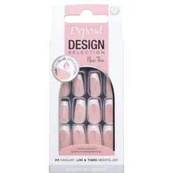 Depend Design Selection French White Chrome Short Coffin
