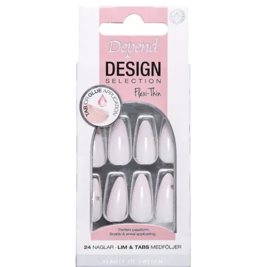 Depend Design Selection Pink Ivory Almond 24 st