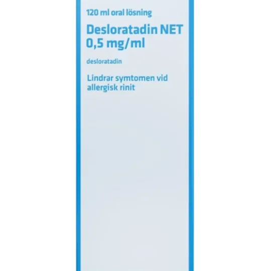 Desloratadin NET Oral Lösning 0,5 mg/ml 120 milliliter