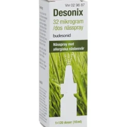 Desonix, nässpray, suspension 32 mikrogram/dos 120 doser