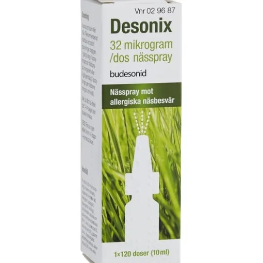 Desonix, nässpray, suspension 32 mikrogram/dos 120 doser