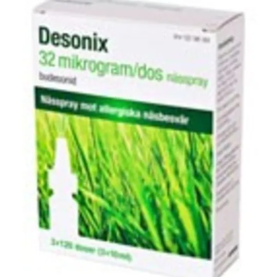 Desonix, nässpray, suspension 32 mikrogram/dos 3 x 120 doser