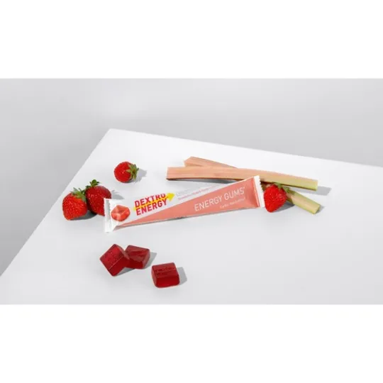 Dextro Energy Gums Strawberry-Rhubarb 45 g