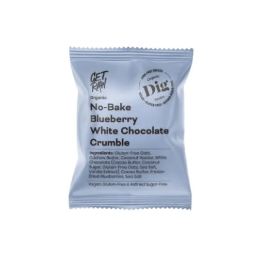 Dig Vitchoklad Blåbärssmulpaj 35g