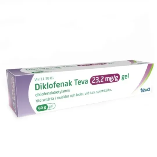 Diklofenak Teva Gel 23,2 mg/g 60 g