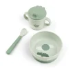 Done by Deer Foodie First Meal Set Happy Clouds Green
