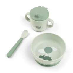 Done by Deer Foodie First Meal Set Happy Clouds Green