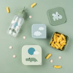 Done by Deer Snack Box Happy Clouds Green 3-pack