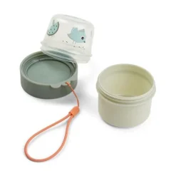 Done by Deer To go 2-way snack container S Birdee Green