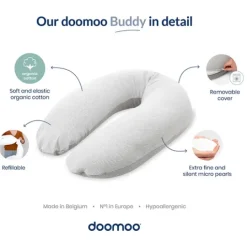 Doomoo Amnings-gravidkudde Quilt Choklad