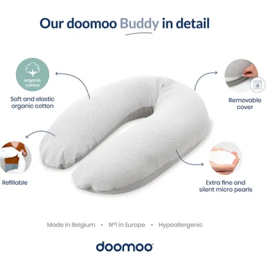 Doomoo Amnings-gravidkudde Quilt Choklad
