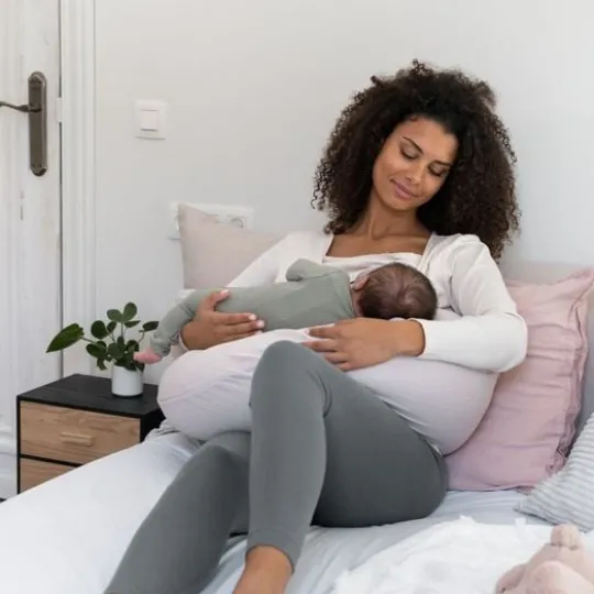 Doomoo Amnings- och Gravidkudde Muslin Beige