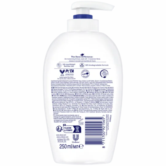 Dove Tvål Pump Shea Butter 250 ml