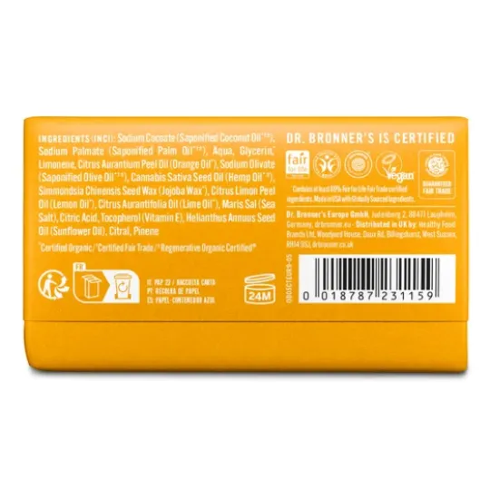 Dr. Bronner's Magic Bar Soap Citrus 140 g