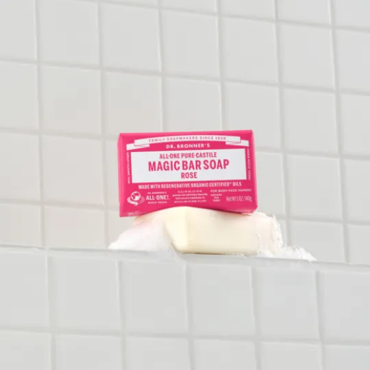Dr. Bronner's Magic Bar Soap Rose 140 g