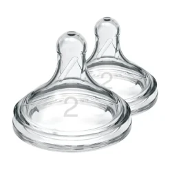 Dr Brown Level 2 Wide-Neck Silicone Options+ Nipple 2-pack