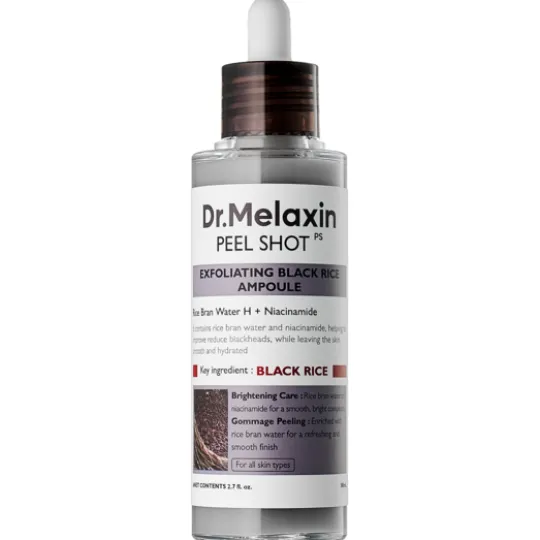Dr.Melaxin Peel Shot Exfoliating Black Rice Ampoule 80 ml