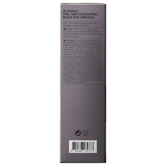 Dr.Melaxin Peel Shot Exfoliating Black Rice Ampoule 80 ml