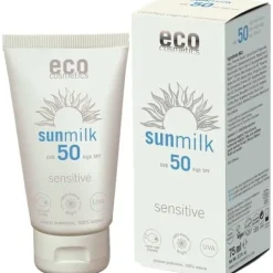 Eco Cosmetics Sun Milk Sensitive SPF 50, 75 ml