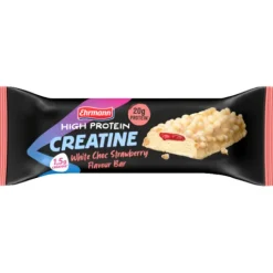 Ehrmann Proteinbar Kreatin Vit choklad och Jordgubb 60 g