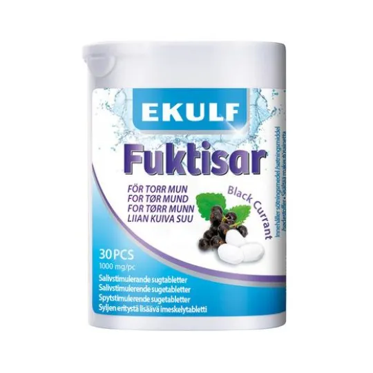 Ekulf Fuktisar Svartvinbär 30 st