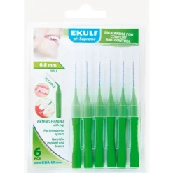 Ekulf Ph Supreme Mellanrumsborste Grön 0,8 mm 6-pack