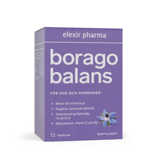 Elexir Pharma Borago Balans 72 kapslar