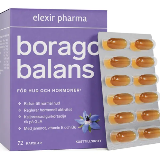 Elexir Pharma Borago Balans 72 kapslar