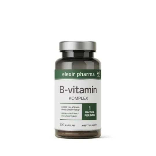 Elexir Pharma B-Vitamin Komplex 100 kapslar