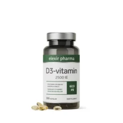 Elexir Pharma D3-vitamin 2500IE 180 kapslar