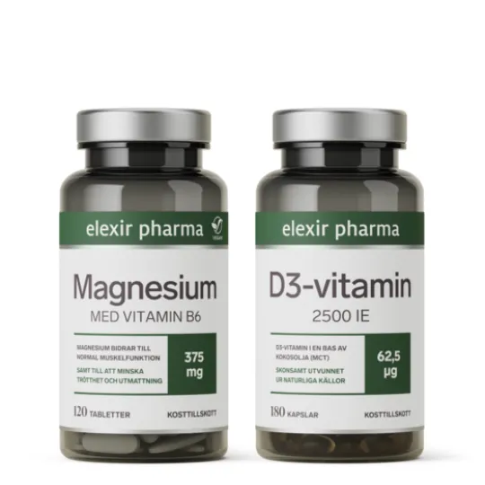 Elexir Pharma Magnesium + D3-vitamin Synergiduo