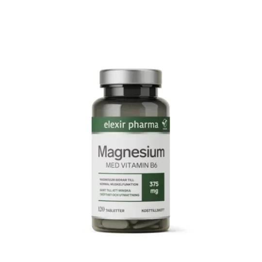 Elexir Pharma Magnesium 375 mg 120 tabletter