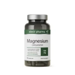 Elexir Pharma Magnesium Organisk 120 mg 90 kapslar