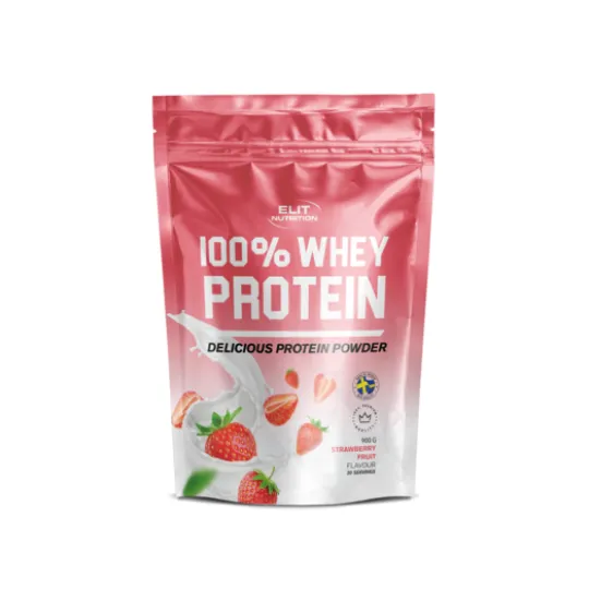 Elit Nutrition 100% Whey Protein Strawberry Fruit 900 g