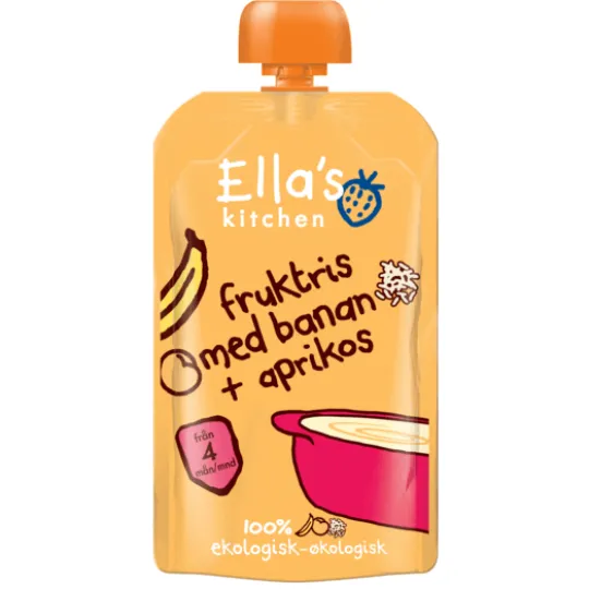 Ella's Kitchen Fruktris Banan Aprikos 120 g