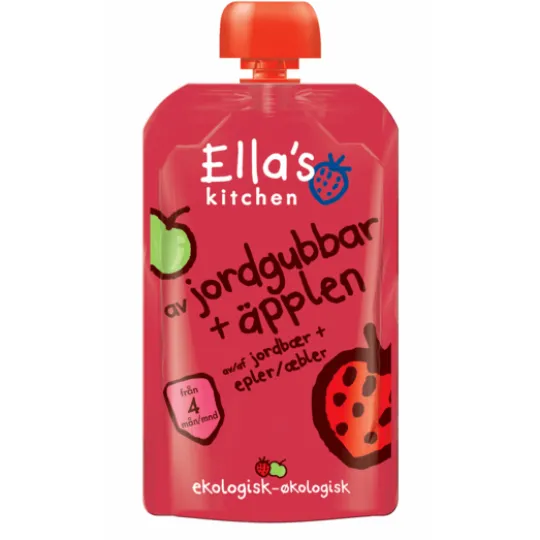 Ella's Kitchen Puré Jordgubb Äpple 120 g