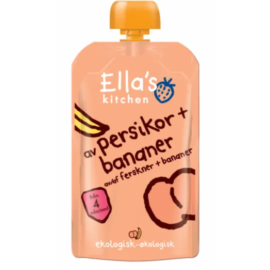 Ella's Kitchen Puré Persika Banan 120 g