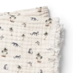 Elodie Soft Cotton Blanket Garden Leo's Resort