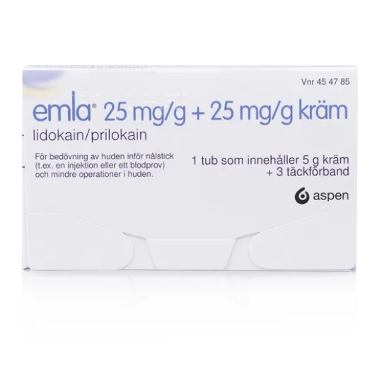Emla Kräm 25mg/G + 25mg/G 5 g