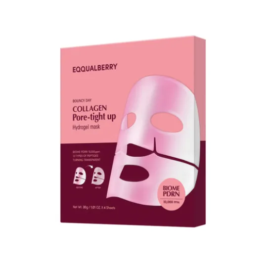 Eqqualberry Collagen Poretight up Hydrogel Mask 4 st