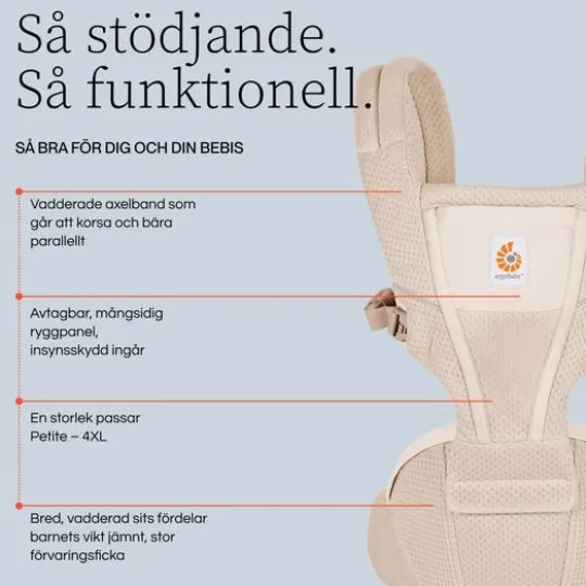 Ergobaby Alta Hip Seat Onyx Black